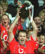 Colin Corkery with the Munster Football Championship trophy this year