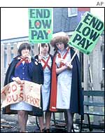 Striking nurses during the winter of discontent