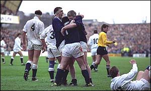 Scotland celebrate Grand Slam glory in 1990 
