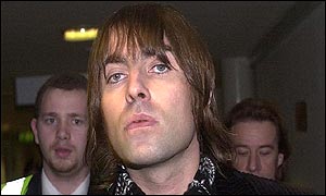 Liam Gallagher at Heathrow Airport