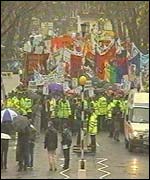 student demonstration