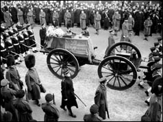 King George VI's bier