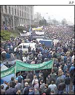 Czech farmers' protest