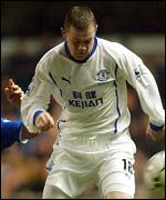 Everton's teenage striker Wayne Rooney