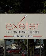 Exeter Airport sign