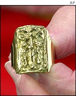 Ring worn by cardinals of the Catholic Church