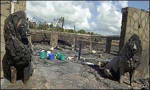 Remains of Paradise Hotel, near Mombasa