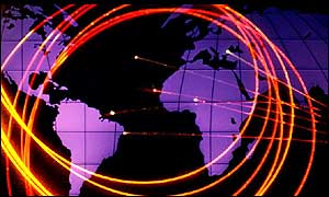 Map of UK with cables superimposed