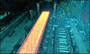 Steel Factory in Wales 