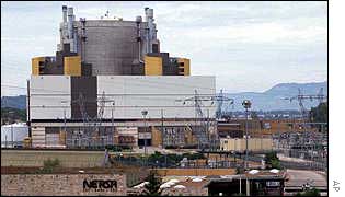 Superphenix nuclear breeder reactor in France