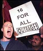 Gay rights' protesters 