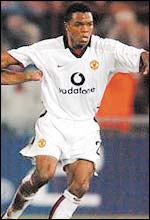 Quinton Fortune in action for Manchester United