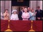 Queen Mother and Royal Family on Buckingham Palace balcony