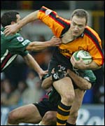 Newport centre Jason Jones-Hughes returned to competitive action after a lengthy injury lay-off