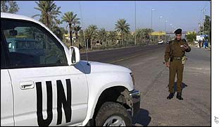 UN vehicle in Iraq