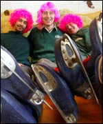 Cwmcarn Forest Drive rangers Paul Parr, Martin Green, Dave Parfitt