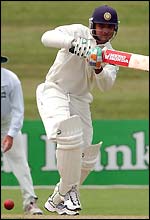 Sourav Ganguly playing against Central Districts
