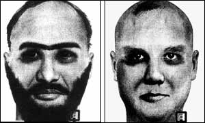 Kenya police images of the two suspects