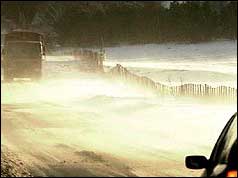 Roads near Pickering in North Yorkshire