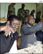 Presidents Laurent Gbagbo and Gnassingbe Eyadema