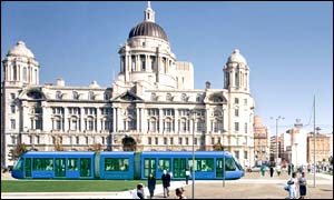 Artists impression of how the trams will look