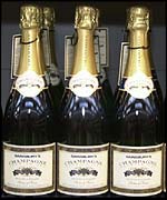 Champagne bottles