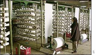 Woman at the al-Foraq chemical factory