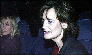Cherie Blair accompanied by Fiona Millar
