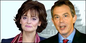 Cherie and Tony Blair