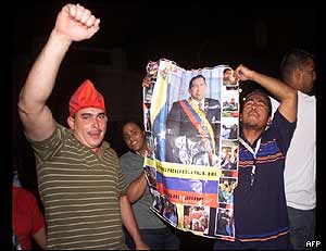 Chavez supporters