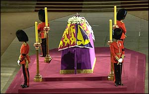 The Queen Mother's coffin