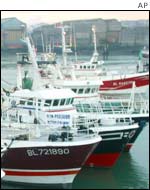 Fishing trawlers in Boulogne-sur-Mer