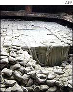 Scud missiles among sacks of cement