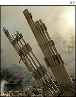 Debris at the World Trade Center, AP