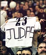 Tottenham fans vent their anger at Sol Campbell