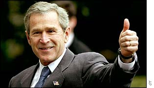 President George W Bush