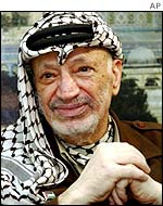 Palestinian leader Yasser Arafat 