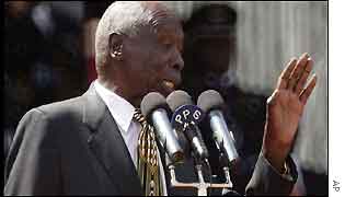 President Moi in Nairobi