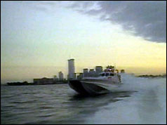 Virgin Challenger leaving New York