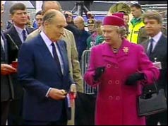 President Mitterand and the Queen