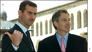 Bashar al-Assad and Tony Blair