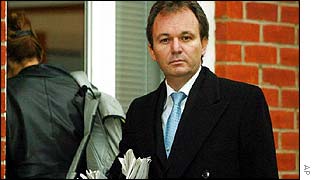 Peter Foster outside his West London home on Friday