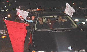 Ahly fans join in the celebrations