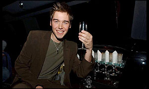 David Sneddon toasts his success