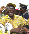 Re-elected President of Zimbabwe Robert Mugabe