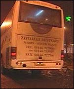 Coach with Celtic fans