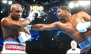 Byrd and Holyfield exchange blows