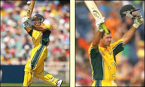 Ricky Ponting is in fine form on his way to a century