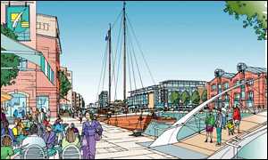 Artist's impression of River Hull development