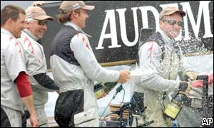 Alinghi wrap up an easy 4-0 win over Oracle to reach the final of the Louis Vuitton Cup 